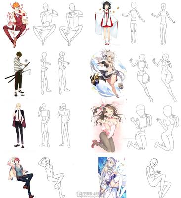 日系動漫人物人體比例入門 從基礎練習到角色設計的核心技巧